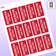 Professional Printed Rectangle Labels