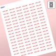 Professional Printed Rectangle Labels