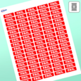 Professional Printed Rectangle Labels