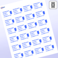 Professional Printed Rectangle Labels