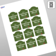 Professional Printed Arched Labels