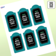 Professional Printed Arched Labels