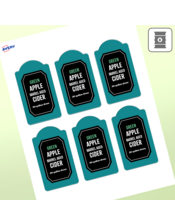 Professional Printed Arched Labels