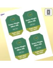 Professional Printed Emerald Labels