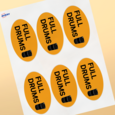 Professional Printed Oval Labels