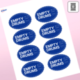 Professional Printed Scalloped Labels