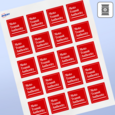 Professional Printed Square Labels