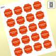 Professional Printed Scalloped Labels