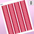 Professional Printed Rectangle Labels
