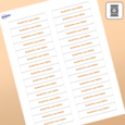 Professional Printed Rectangle Labels