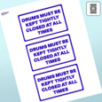 Professional Printed Rectangle Labels