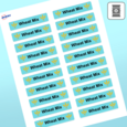 Professional Printed Rectangle Labels