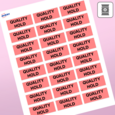 Professional Printed Rectangle Labels