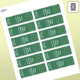 Professional Printed Rectangle Labels