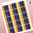 Professional Printed Rectangle Labels