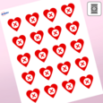 Professional Printed Heart Labels