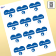 Professional Printed Heart Labels