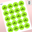 Professional Printed Starburst Labels
