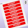 Étiquettes rectangulaires