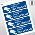 Étiquettes rectangulaires