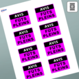 Étiquettes rectangulaires