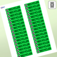Étiquettes rectangulaires