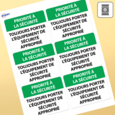 Étiquettes rectangulaires