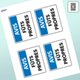 Étiquettes rectangulaires