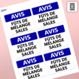 Étiquettes rectangulaires