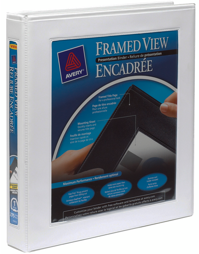 Avery® Framed View Binder