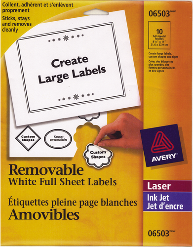 Avery® Removable ID Labels 
