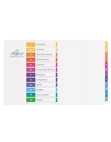 Avery&reg; Ready Index&reg; Table of Content Dividers 