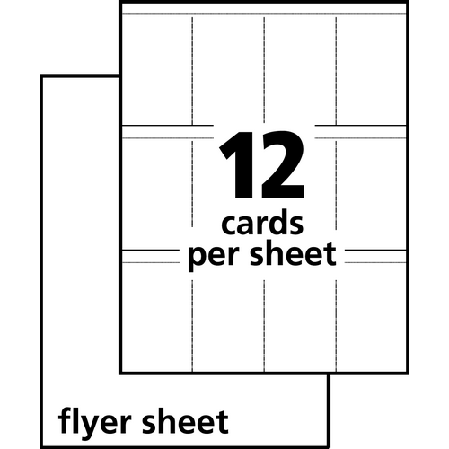 Avery Tear-Away Cards for Flyers - Tall - 16151 - Template -2 cards per ...