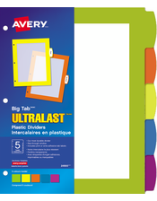  Big Tab&trade; UltraLast&trade; Plastic Dividers