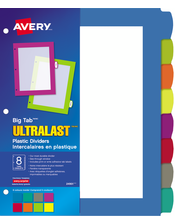  Big Tab&trade; UltraLast&trade; Plastic Dividers