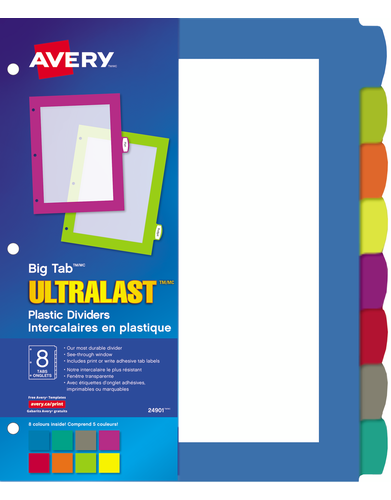 Avery® Big Tab™ UltraLast™ Plastic Dividers 