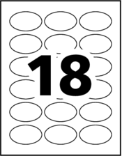 Avery&reg; Dissolvable Oval Labels Template