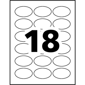 Avery&reg; Dissolvable Oval Labels Template