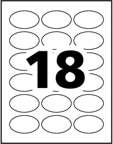 Avery&reg; Dissolvable Oval Labels Template
