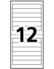Avery&reg; Mini-Sheets&reg; File Folder Labels Template