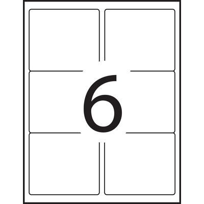Avery Repositionable Shipping Labels - 58164 - Template