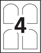 Avery&reg; Print-to-the-Edge Arched Labels Template