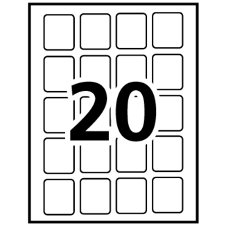 Avery&reg; Multi-Use Removable Labels Template