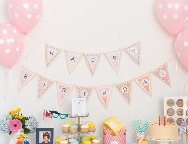 Personalized birthday party decoration