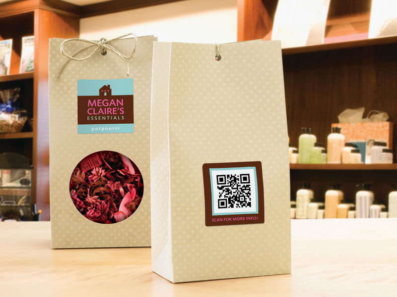 Products with QRcode labels