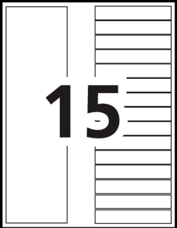 Avery 15 Tab Table of Contents Template for Professional Document Design