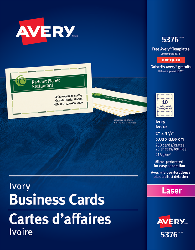 Avery® 05376 - Perforated Business Cards , 2