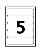 Avery&reg; Removable Rectangular Colour Coding Labels Template
