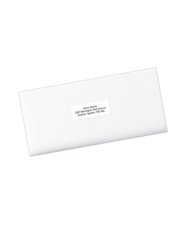 Avery® 48860 EcoFriendly Address Labels , 1" x 25/8", Rectangle, White