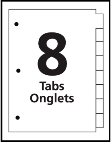 Avery&reg; Print-On&reg; Dividers Template